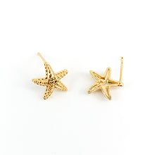 Load image into Gallery viewer, Starfish stud earrings with eyelet, ultra-sensitive
