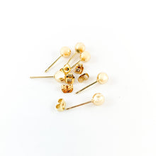 Load image into Gallery viewer, 5mm Glossy Ball Studs, Gold Tone
