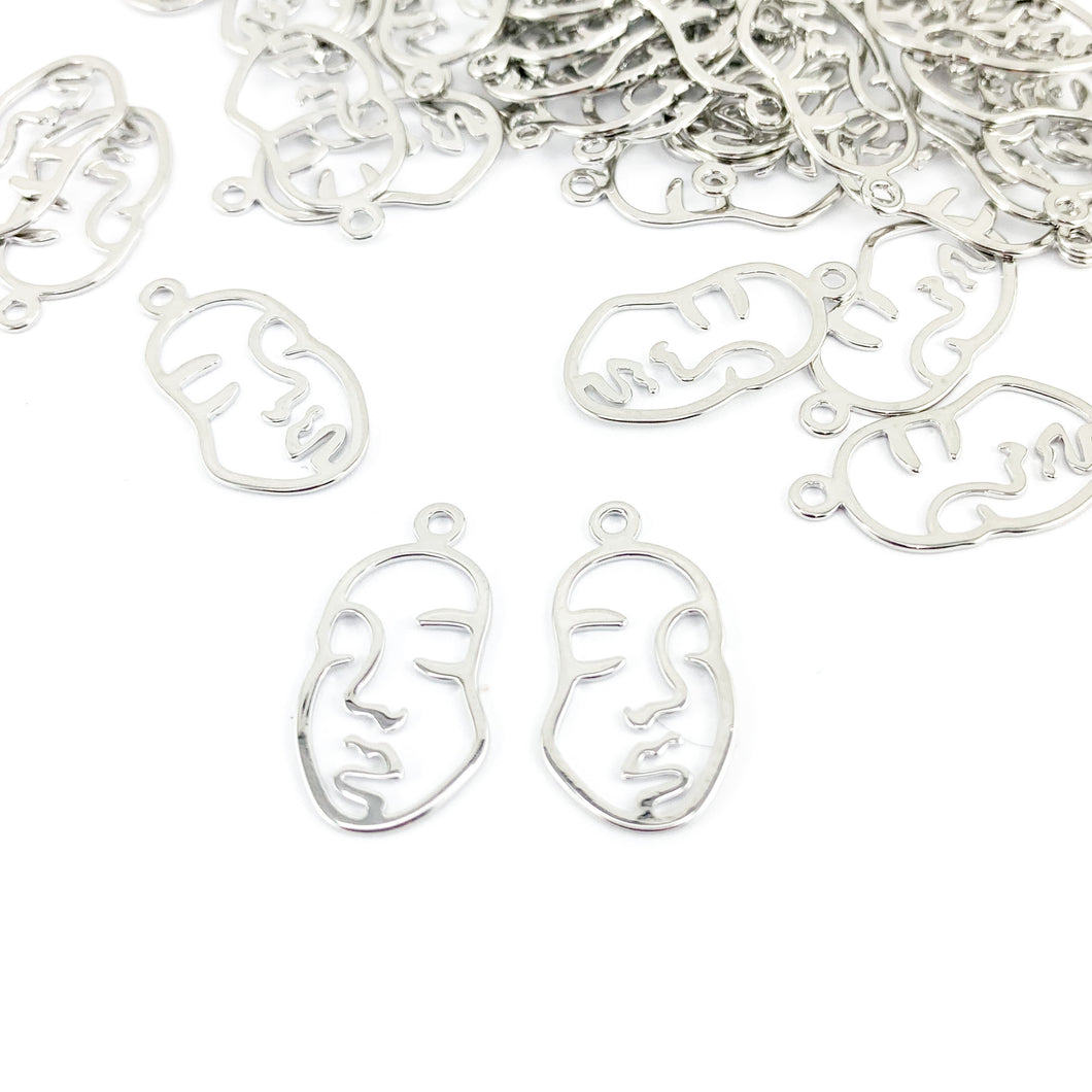 Face Charms, Single Hole